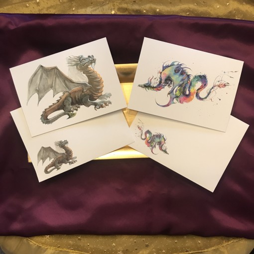 Carte d'art de dragon