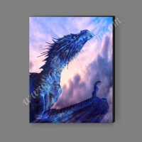 Sapphire Dragon Canvas Print